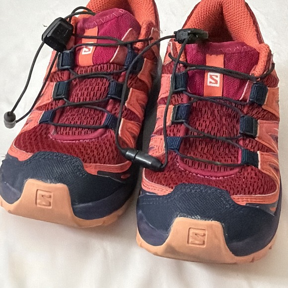 Salomon Youth Girls Size 13K SpeedCross Pink Trail Running Sneakers Shoes - Picture 13 of 16